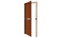 Дверь SAWO 730-3SGA-L 7/19 (бронза, левая, без порога)