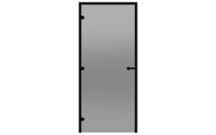 Дверь для паровой Harvia ALU 9x21 коробка черная, стекло серое