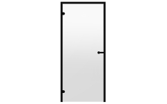 Дверь для паровой Harvia ALU 7x19 коробка черная, стекло прозрачное
