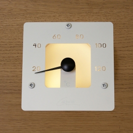Оптоволоконный светильник для сауны Cariitti "Термометр" SQ (белый)