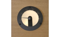 Оптоволоконный светильник для сауны Cariitti "Термометр" (черный)