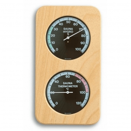 Аналоговый термогигрометр с деревянной рамой TFA 40.1004