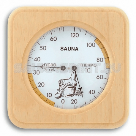 Аналоговый термогигрометр с деревянной рамой TFA 40.1007