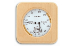 Аналоговый термогигрометр с деревянной рамой TFA 40.1007