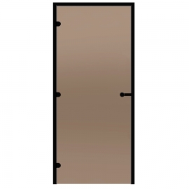 Дверь для паровой Harvia ALU 9x19 коробка черная, стекло бронза