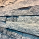 Панель из натурального камня для бани и сауны Кварцит Бело-Серый