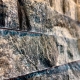 Панель из натурального камня для бани и сауны Мрамор Древесный Серый