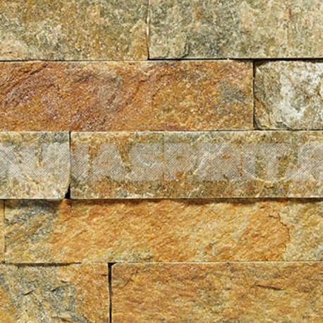 Панель из натурального камня для бани и сауны Кварцит Мультиколор