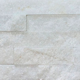 Панель из натурального камня для бани и сауны Кварцит Белый