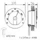 Оптоволоконный светильник для сауны Cariitti Термометр 1545812