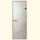 Дверь для сауны HARVIA STG 8х21 (сосна/сатин)