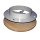Вентиляционный клапан для сауны комбинированная древесина, D 100.