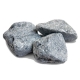 Камни для бани и сауны. Талькохлорит (20 кг, коробка, обвалованный, мытый). Огненный Камень.