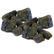 Камни для бани и сауны. Габбро-диабаз (20 кг, коробка, обвалованный, мытый). Огненный Камень.
