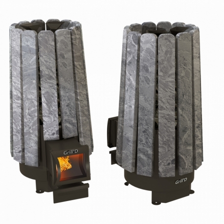 Дровяная печь-каменка Grill’D Cometa Vega 180 long Stone