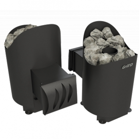 Дровяная печь-каменка Grill’D Aurora mini long black