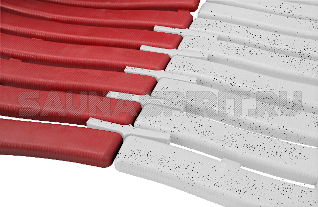 Коврик для саун и влажных помещений "Soft Step" PLAST-TURF красный (Red)
