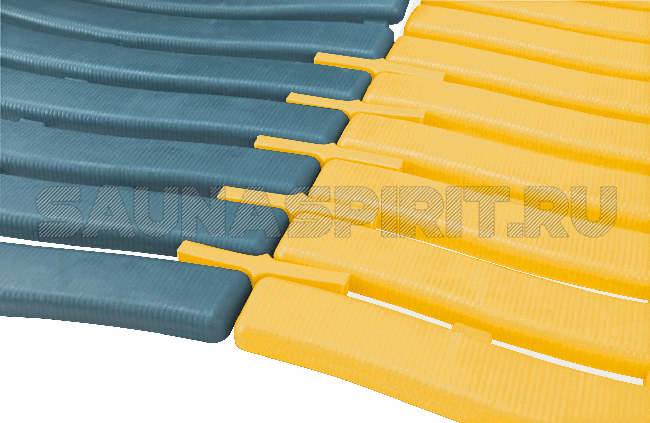 Коврик для саун и влажных помещений "Soft Step" PLAST-TURF желтый (Yellow)