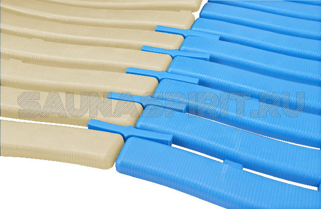 Коврик для саун и влажных помещений "Soft Step" PLAST-TURF голубой (Aqua blue)